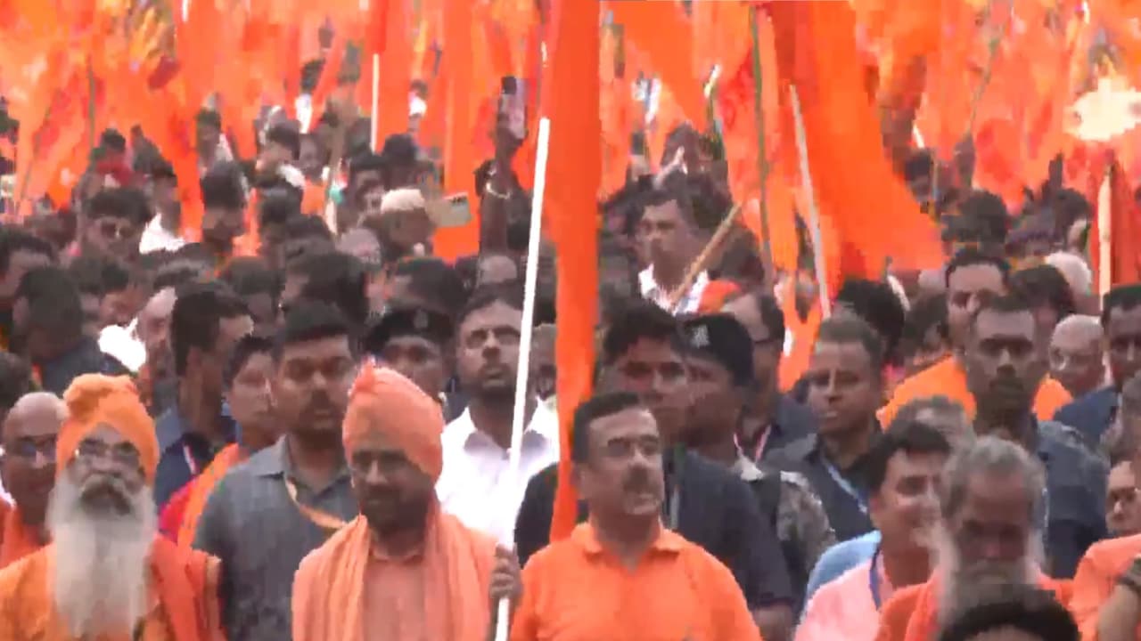 West Bengal CM Suvendu Adhikari participates in the Gerua Samman Yatra(Photo/ANI) West Bengal CM Suvendu Adhikari participates in the Gerua Samman Yatra(Photo/ANI)