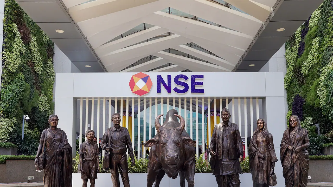 A view of the newly renovated NSE atrium bull (File Photo/ANI) A view of the newly renovated NSE atrium bull (File Photo/ANI)