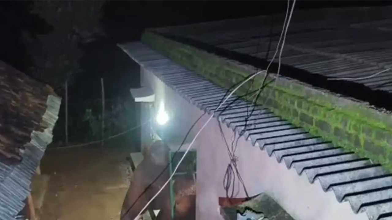Wild elephant entering a house in Odisha's Karanjia village. (Photo/ANI) Wild elephant entering a house in Odisha's Karanjia village. (Photo/ANI)