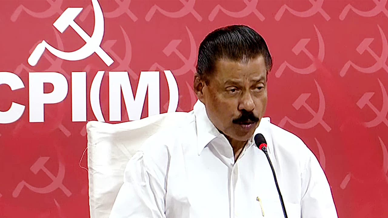 MV Govindan Master speaks to the media (Photo/ANI) MV Govindan Master speaks to the media (Photo/ANI)