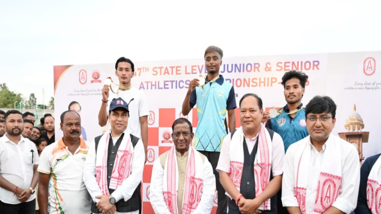 Assam Governor inaugurates 47th State Level Senior and Junior Athletics Championship 2026 (Photo/ANI) Assam Governor inaugurates 47th State Level Senior and Junior Athletics Championship 2026 (Photo/ANI)