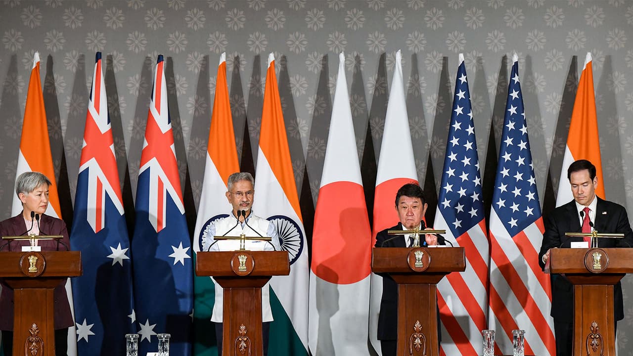 Quad Foreign Ministers' Joint Press statement (Photo/ANI) Quad Foreign Ministers' Joint Press statement (Photo/ANI)