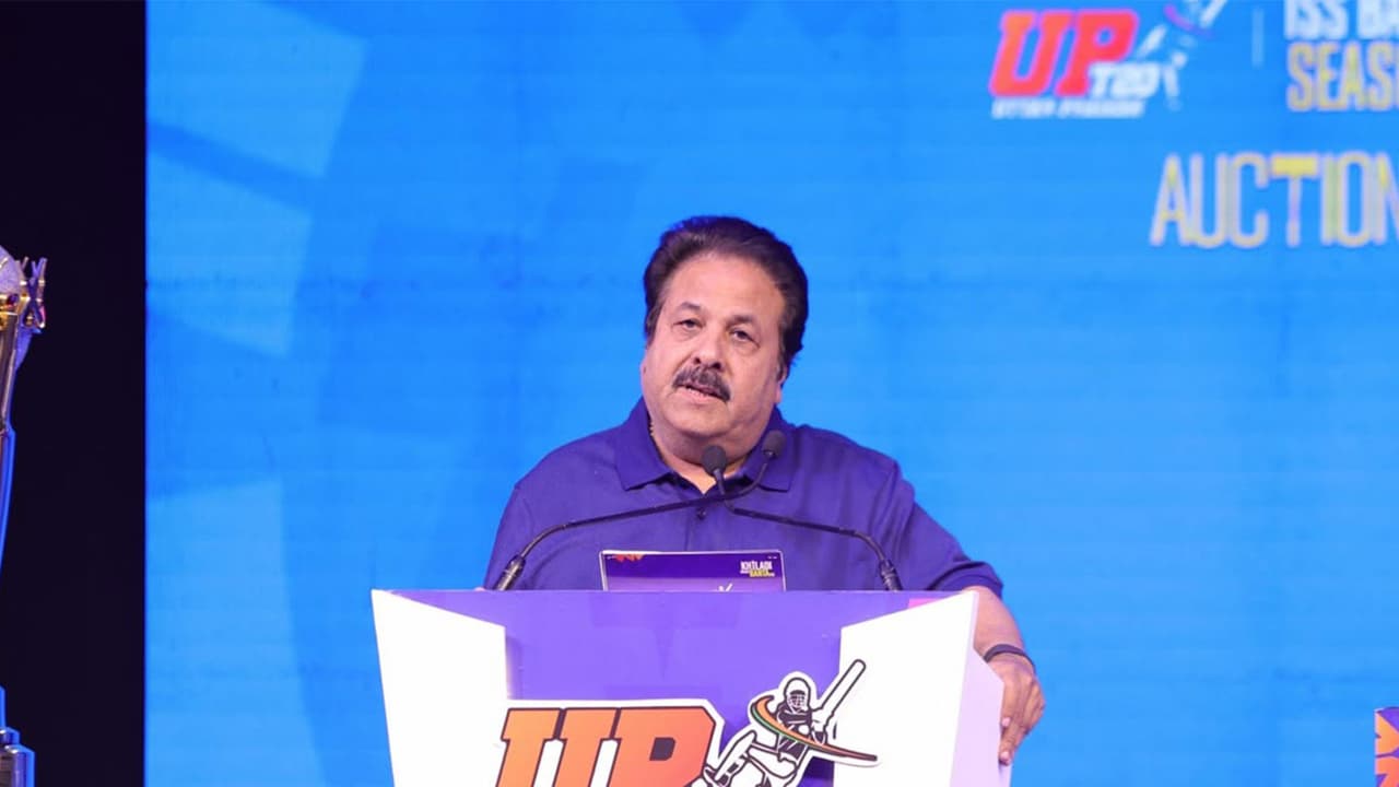 BCCI Vice President Rajeev Shukla. (Photo/UPT20 League) BCCI Vice President Rajeev Shukla. (Photo/UPT20 League)