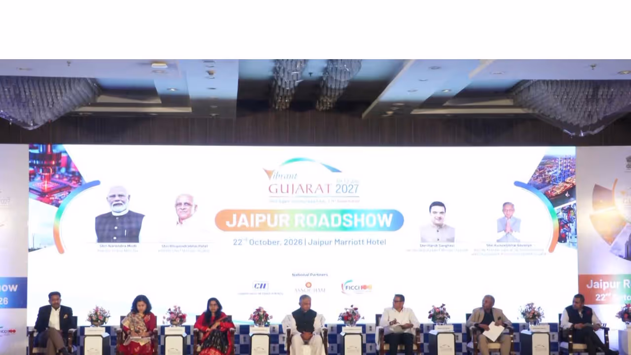 Gujarat holds investment outreach in Jaipur ahead of Vibrant Gujarat Summit 2027 (Photo/ANI) Gujarat holds investment outreach in Jaipur ahead of Vibrant Gujarat Summit 2027 (Photo/ANI)