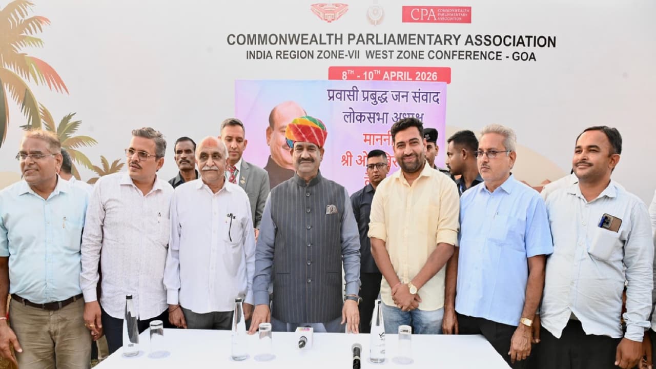 Lok Sabha Speaker Om Birla interacted with Rajasthani community members in Goa (Photo/X/@ombirlakota) Lok Sabha Speaker Om Birla interacted with Rajasthani community members in Goa (Photo/X/@ombirlakota)