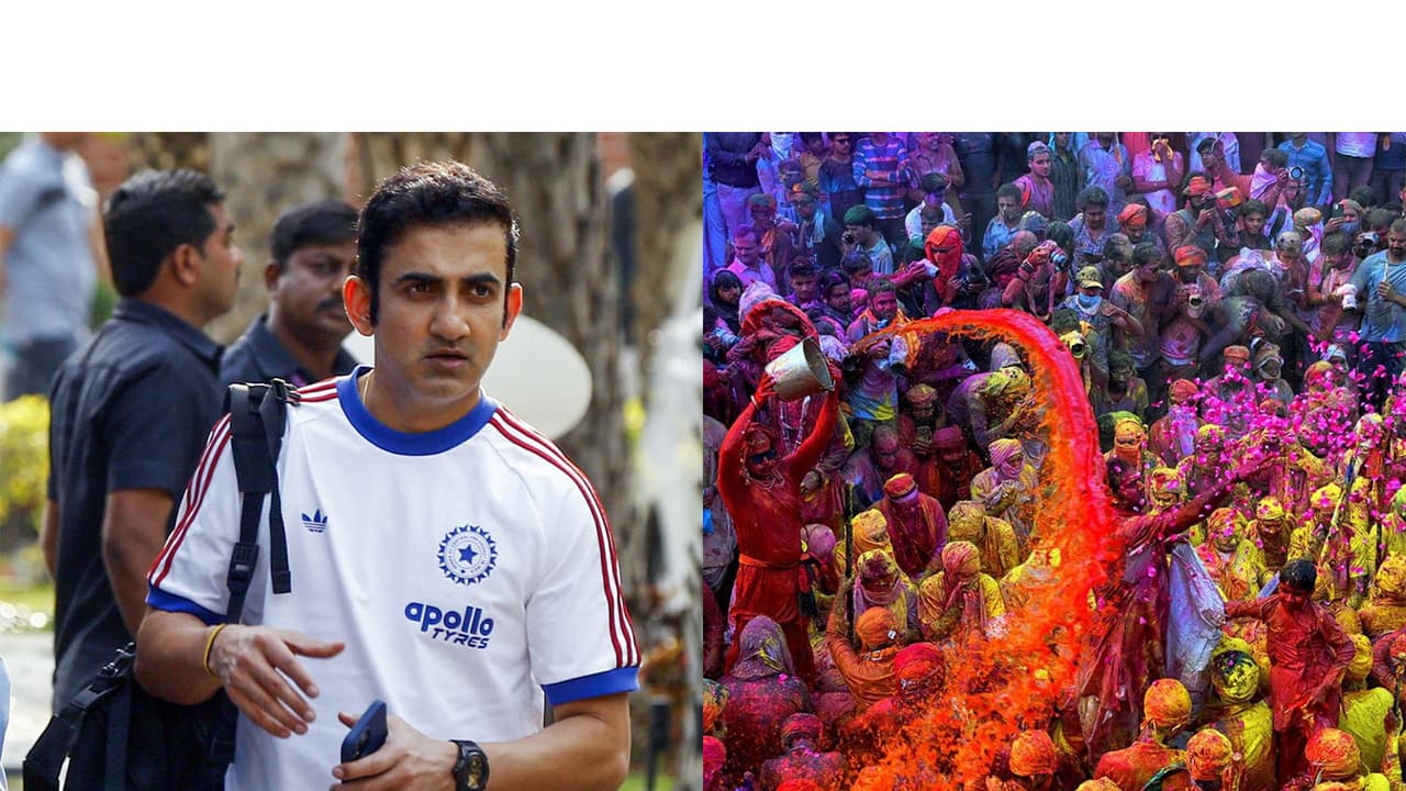 Gautam Gambhir extends Holi greetings (Photo: ANI and X/@GautamGambhir) Gautam Gambhir extends Holi greetings (Photo: ANI and X/@GautamGambhir)