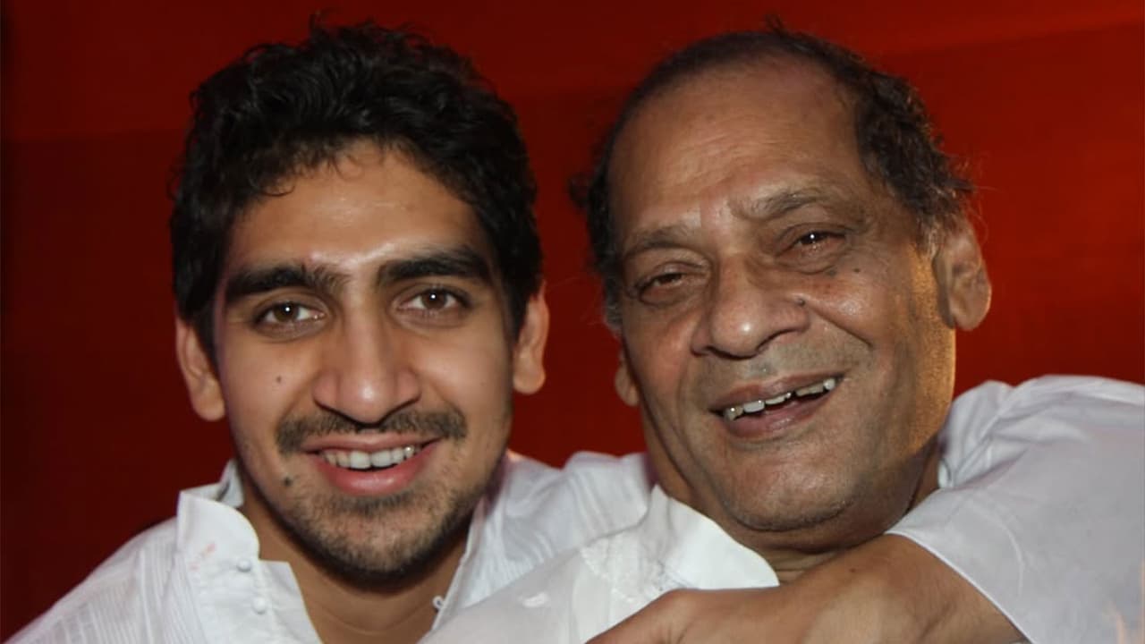 Ayan Mukerji with his late dad Deb Mukherjee (Image source: Ayan's Instagram @ayan_mukerji)