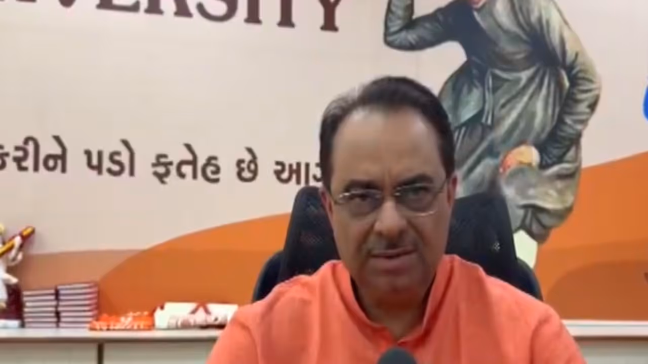 Veer Narmad South Gujarat University Dr Kishorsinh Chavda (Photo/ANI) Veer Narmad South Gujarat University Dr Kishorsinh Chavda (Photo/ANI)
