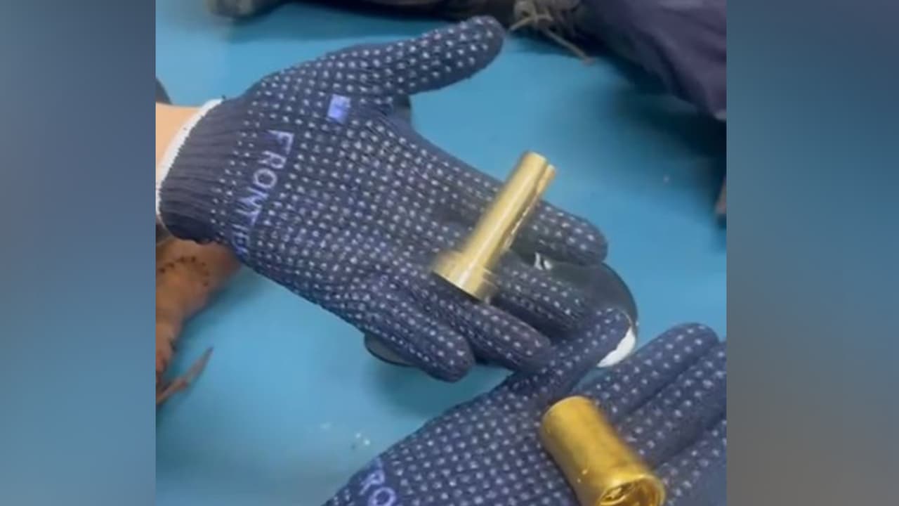 Delhi customs seizes 1.2 kg gold concealed in machine spare parts (Photo/Delhi customs) Delhi customs seizes 1.2 kg gold concealed in machine spare parts (Photo/Delhi customs)