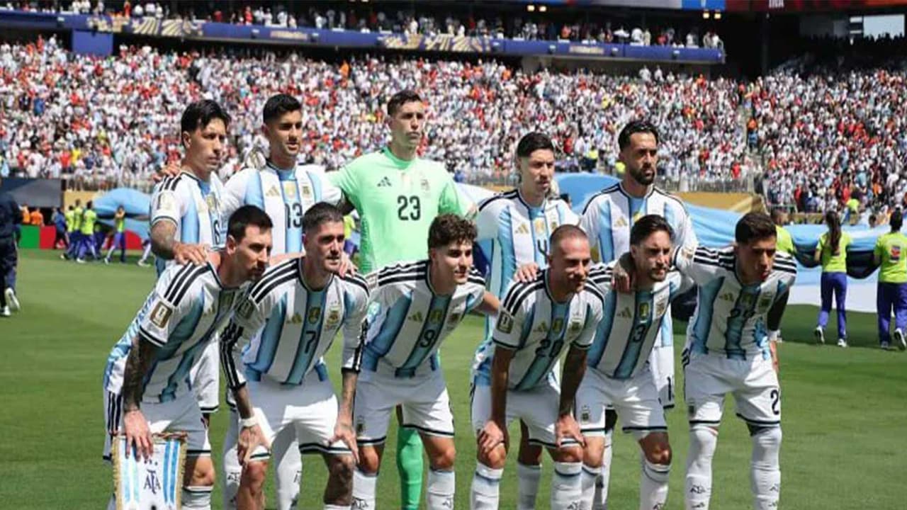 Argentina football team. (Photo: X/ @CaucinoMariano) Argentina football team. (Photo: X/ @CaucinoMariano)