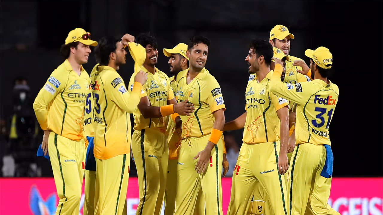 Chennai Super Kings players (Photo: ANI) Chennai Super Kings players (Photo: ANI)