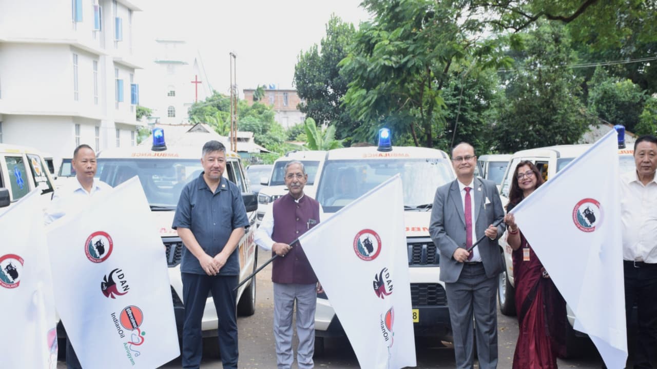 Nagaland Governor Nand Kishore Yadav flags off 4 BLS ambulances (Photo/X @nkishoreyadav) Nagaland Governor Nand Kishore Yadav flags off 4 BLS ambulances (Photo/X @nkishoreyadav)