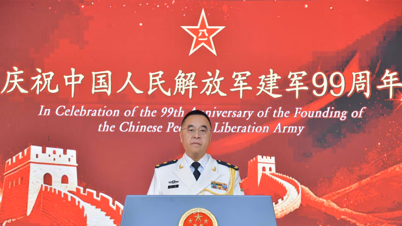 China's Defence Attache to India, Rear Admiral You Jian (Photo/X@China_Amb_India) China's Defence Attache to India, Rear Admiral You Jian (Photo/X@China_Amb_India)