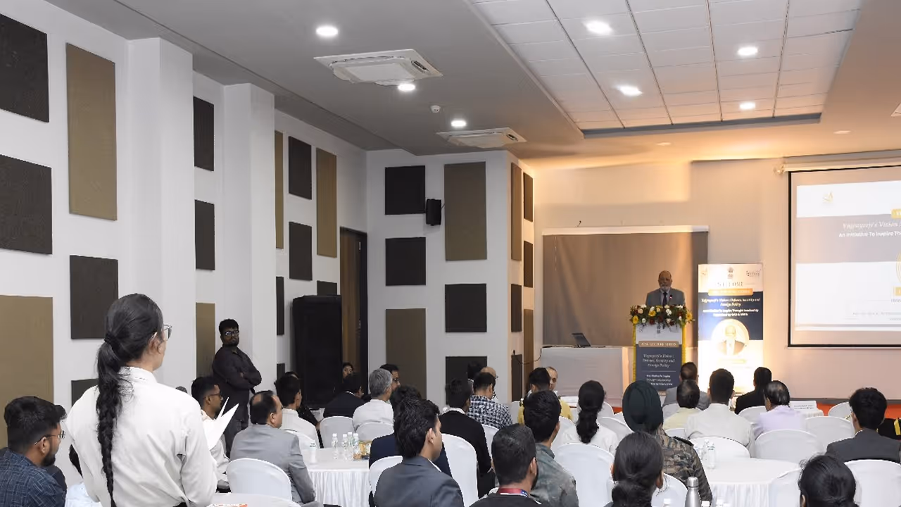 Second session of 'Atal Sansmaran Vyakhyanmala' underway (Atal Remembrance Lecture Series) organised at SPIPA, Gandhinagar (Photo/Gujarat CMO)