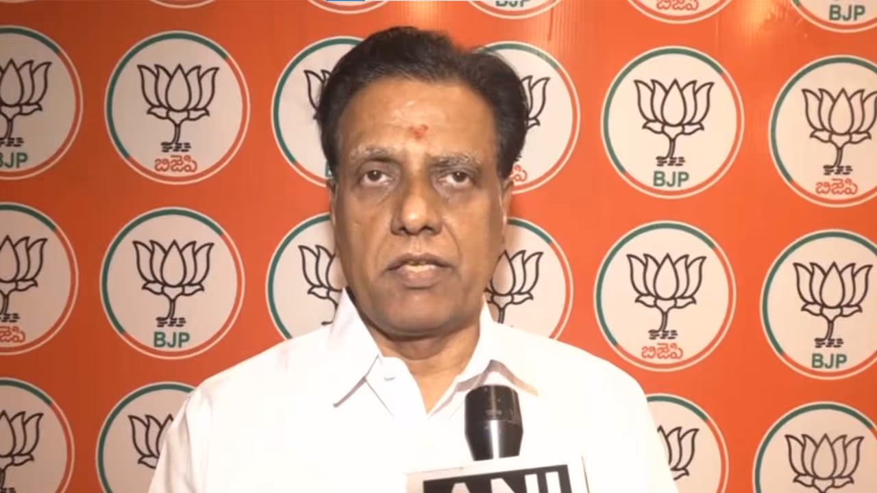 Telangana BJP Chief Spokesperson NV Subash (Photo/ANI) Telangana BJP Chief Spokesperson NV Subash (Photo/ANI)