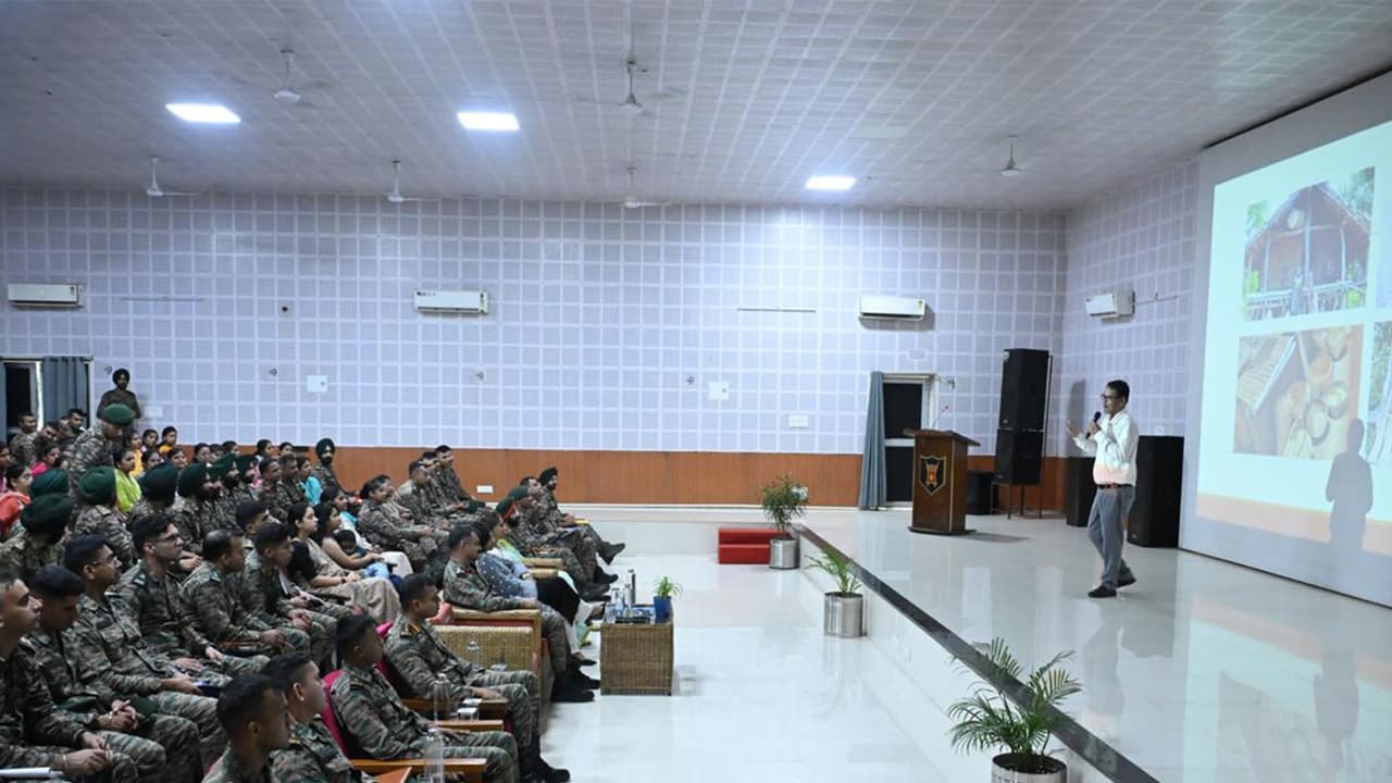 Lecture on 'Culture and Traditions of Tripura' (Photo/ANI) Lecture on 'Culture and Traditions of Tripura' (Photo/ANI)