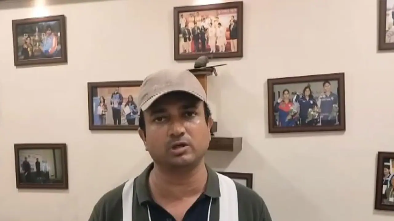 Sonam's coach Rohit Prakash Hawaldar. (Photo: ANI) Sonam's coach Rohit Prakash Hawaldar. (Photo: ANI)