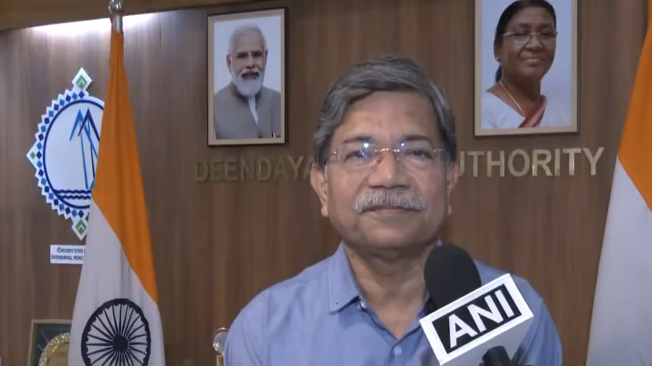 Deendayal Port Authority Chairman Sushil Kumar Singh (Photo/ANI) Deendayal Port Authority Chairman Sushil Kumar Singh (Photo/ANI)