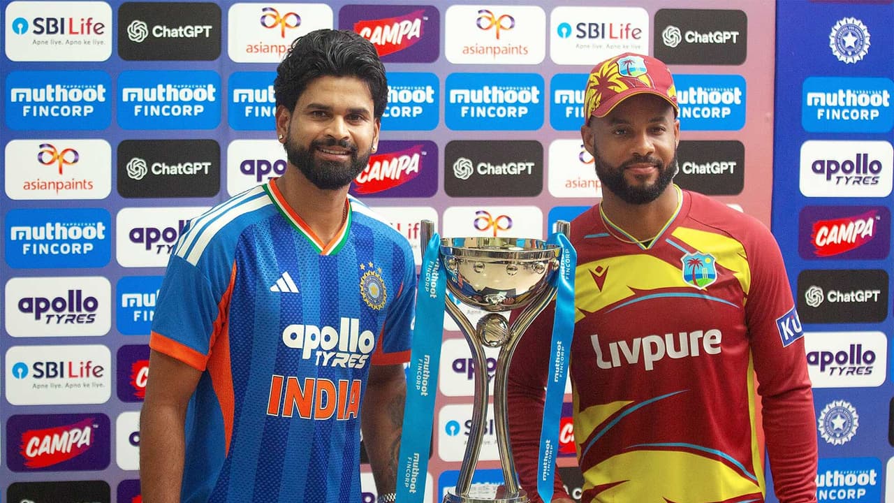 Indian skipper Shreyas Iyer and West Indies skipper Shai Hope. (Photo/ANI) Indian skipper Shreyas Iyer and West Indies skipper Shai Hope. (Photo/ANI)