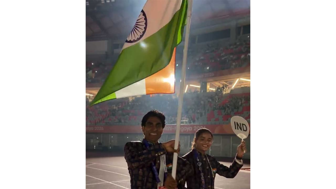 Pramod Bhagat (L) and Simran Sharma (R). (Photo: Instagram/paralympicsindia_official) Pramod Bhagat (L) and Simran Sharma (R). (Photo: Instagram/paralympicsindia_official)