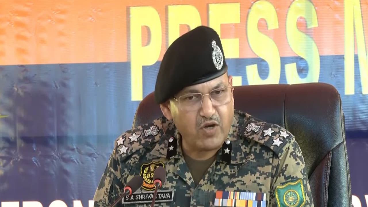 Shiv Adhar Shrivastava, Inspector General (IG) of BSF Frontier HQ (Special Ops) (Photo/ANI)