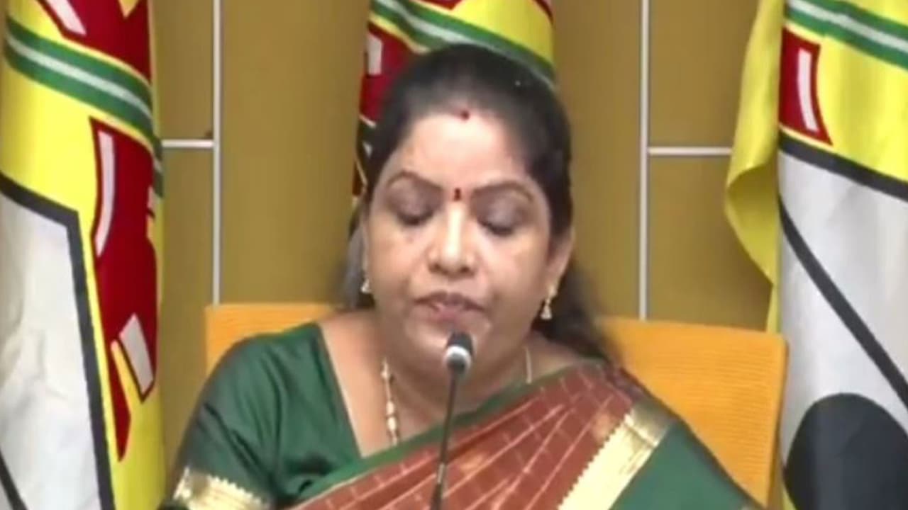 Andhra Pradesh Minister Gummadi Sandhya Rani (Photo/ TDP Central Office) Andhra Pradesh Minister Gummadi Sandhya Rani (Photo/ TDP Central Office)