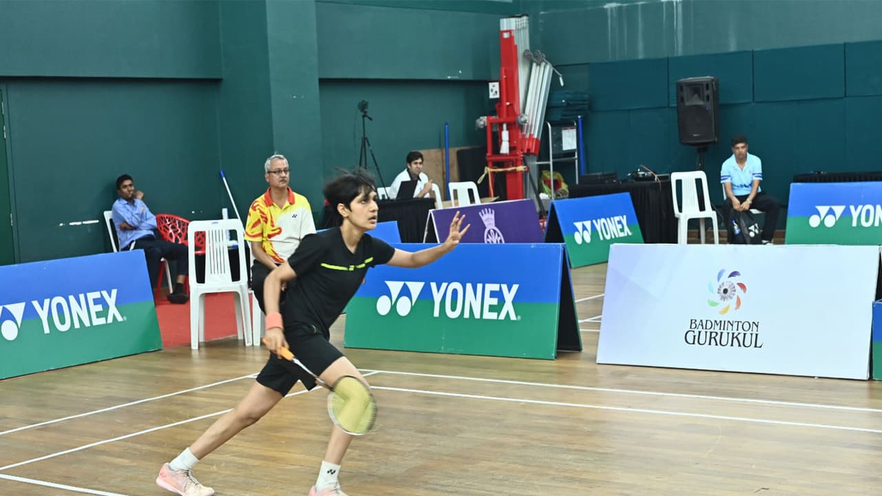 Sharayu Ranjane of Pune in action during Maharashtra State U 19 Badminton Selection Tournament 2026 (Image:Maharashtra State U 19 Badminton) Sharayu Ranjane of Pune in action during Maharashtra State U 19 Badminton Selection Tournament 2026 (Image:Maharashtra State U 19 Badminton)