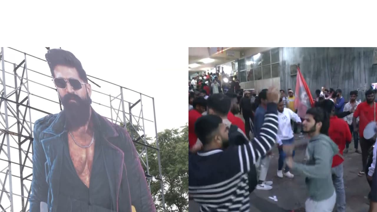 Yash fans celebrate the release of ‘Toxic’ (Photo/ANI) Yash fans celebrate the release of ‘Toxic’ (Photo/ANI)
