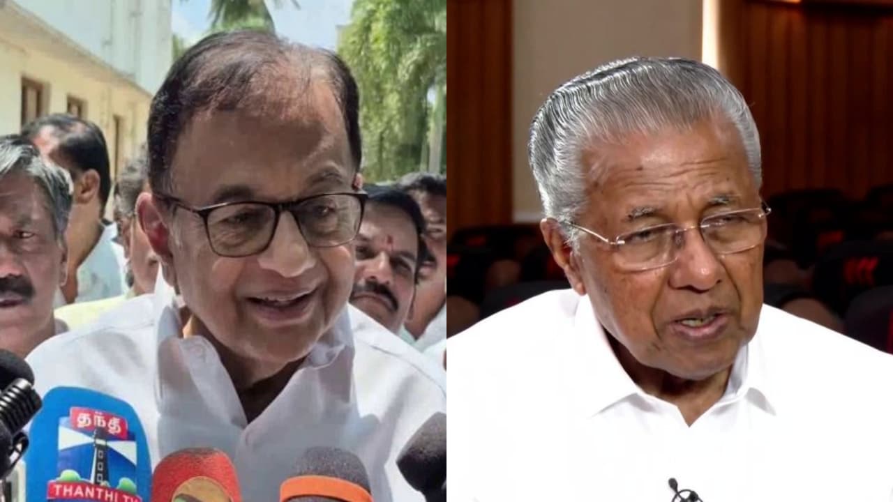 Congress MP P Chidambaram and Kerala CM Pinarayi Vijayan (Photo/ANI) Congress MP P Chidambaram and Kerala CM Pinarayi Vijayan (Photo/ANI)