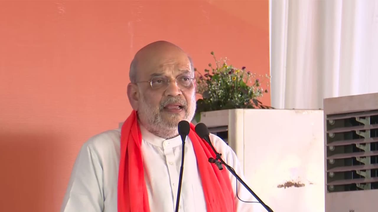 Union Home Minister Amit Shah addresses a public meeting in Debra. (Photo/ANI) Union Home Minister Amit Shah addresses a public meeting in Debra. (Photo/ANI)