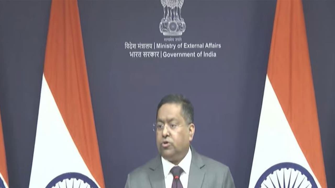 MEA Spokesperson Randhir Jaiswal (Photo:YouTube/MEA) MEA Spokesperson Randhir Jaiswal (Photo:YouTube/MEA)