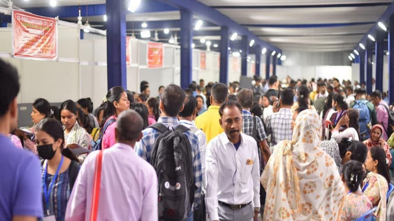 Polling teams on their way to their designated polling stations as Assam votes today. (Photo/@ECISVEEP) Polling teams on their way to their designated polling stations as Assam votes today. (Photo/@ECISVEEP)