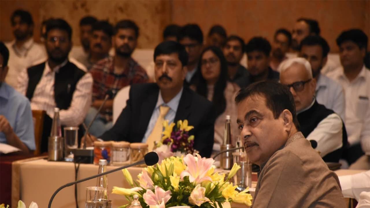 Union Minister for Road Transport and Highways Nitin Gadkari during a review meeting with senior officials of the National Highways Authority of India (NHAI) on Wednesday. (Photo/ANI) Union Minister for Road Transport and Highways Nitin Gadkari during a review meeting with senior officials of the National Highways Authority of India (NHAI) on Wednesday. (Photo/ANI)