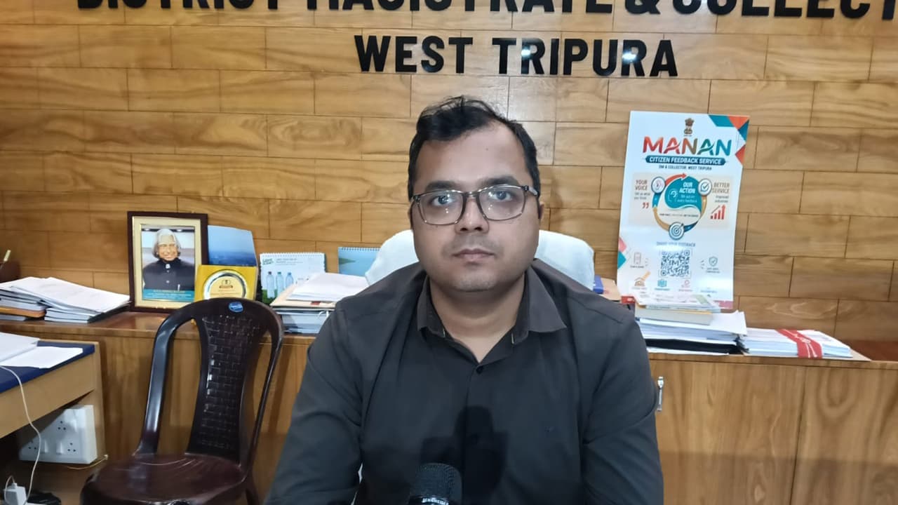 District Magistrate & Collector of West Tripura District, Dr. Vishal Kumar (Photo/ANI) District Magistrate & Collector of West Tripura District, Dr. Vishal Kumar (Photo/ANI)