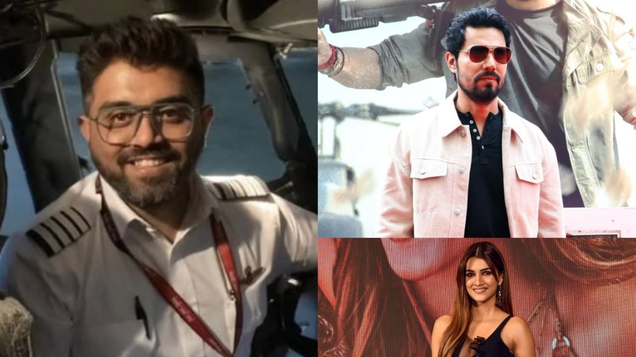 Captain Smit Machchhar (Photo: @indemtel), Randeep Hooda and Kriti Sanon (Photo/ANI) Captain Smit Machchhar (Photo: @indemtel), Randeep Hooda and Kriti Sanon (Photo/ANI)