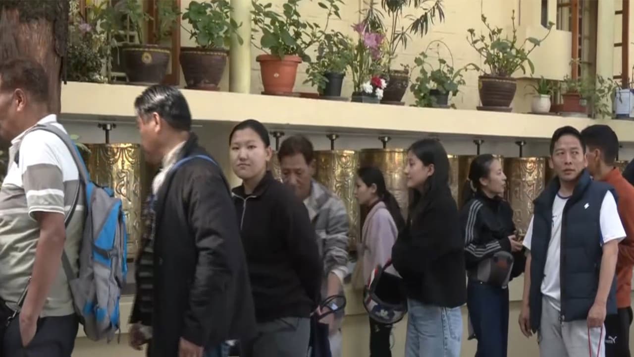 Tibetans mark 15th Day of Losar, pray for Dalai Lama's long life and world peace, Dharamshala (Photo/ANI) Tibetans mark 15th Day of Losar, pray for Dalai Lama's long life and world peace, Dharamshala (Photo/ANI)