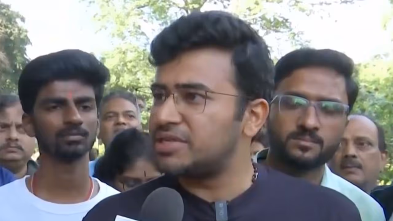 BJP MP Tejasvi Surya (Photo/ANI) BJP MP Tejasvi Surya (Photo/ANI)