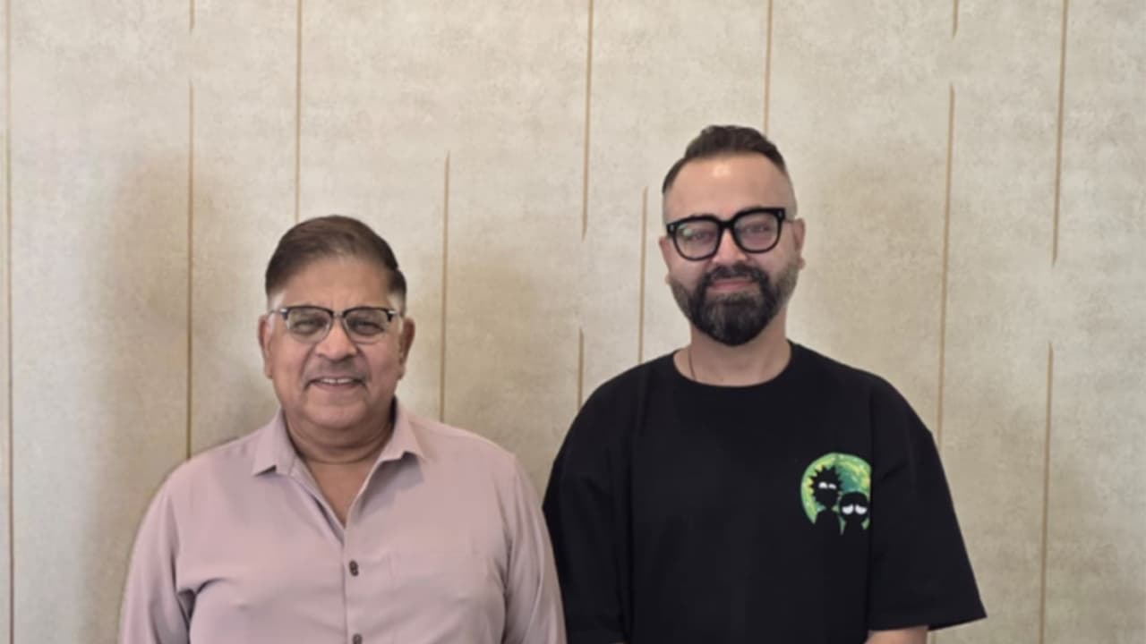 Himank Tripathi with Allu Aravind (Photos/Himank Tripathi) Himank Tripathi with Allu Aravind (Photos/Himank Tripathi)