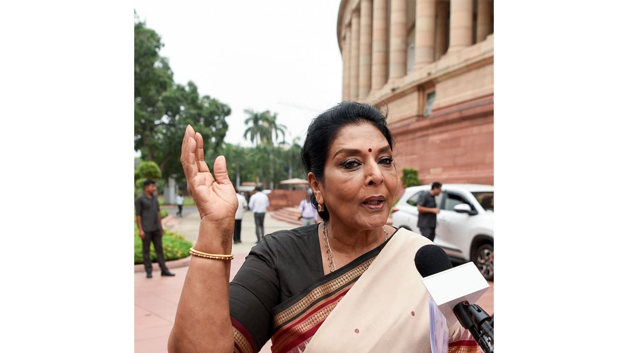Congress MP Renuka Chowdhury (File photo/ANI) Congress MP Renuka Chowdhury (File photo/ANI)