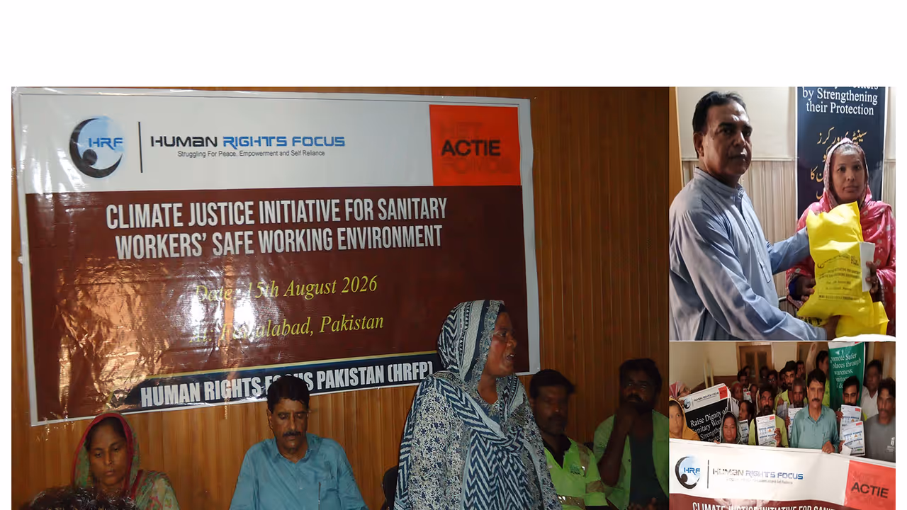 Visual from the event event by HRFP and Het Actiefonds under “Climate Justice Initiative for Sanitary Workers’ Safe Working Environment” (Photo/HRFP) Visual from the event event by HRFP and Het Actiefonds under “Climate Justice Initiative for Sanitary Workers’ Safe Working Environment” (Photo/HRFP)