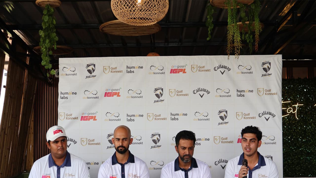 (L to R) Golfers Veer Ganapathy, Trishul Chinnappa, Sudhir Sharma, Sunhit Bishnoi (Photo: IGPL) (L to R) Golfers Veer Ganapathy, Trishul Chinnappa, Sudhir Sharma, Sunhit Bishnoi (Photo: IGPL)