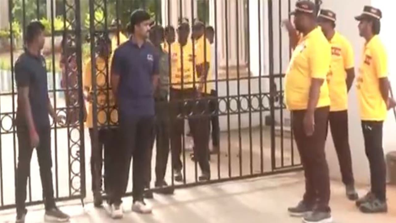 TVK Chief Vijay to hold closed door interaction in Kancheepuram (Photo/ANI) TVK Chief Vijay to hold closed door interaction in Kancheepuram (Photo/ANI)