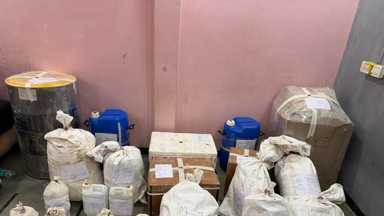 Contraband and chemicals seized (Photo / CBN) Contraband and chemicals seized (Photo / CBN)