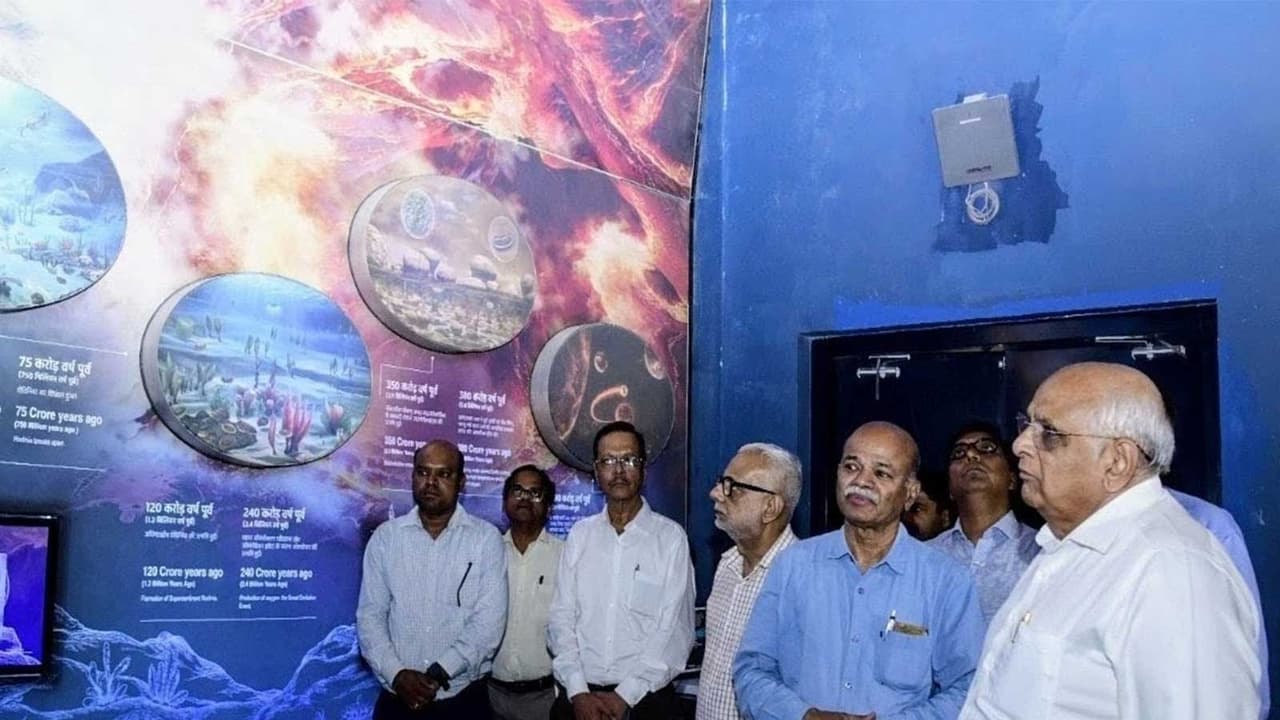 Gujarat CM Bhupendra Patel at National Maritime Heritage Complex (Photo/GujaratCMO) Gujarat CM Bhupendra Patel at National Maritime Heritage Complex (Photo/GujaratCMO)