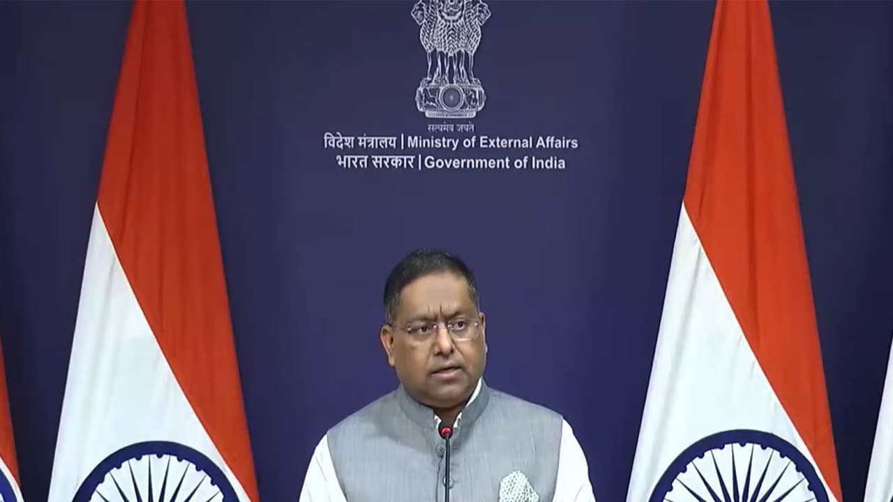 Ministry of External Affairs Spokesperson Randhir Jaiswal (Photo/Youtube@MEAIndia) Ministry of External Affairs Spokesperson Randhir Jaiswal (Photo/Youtube@MEAIndia)