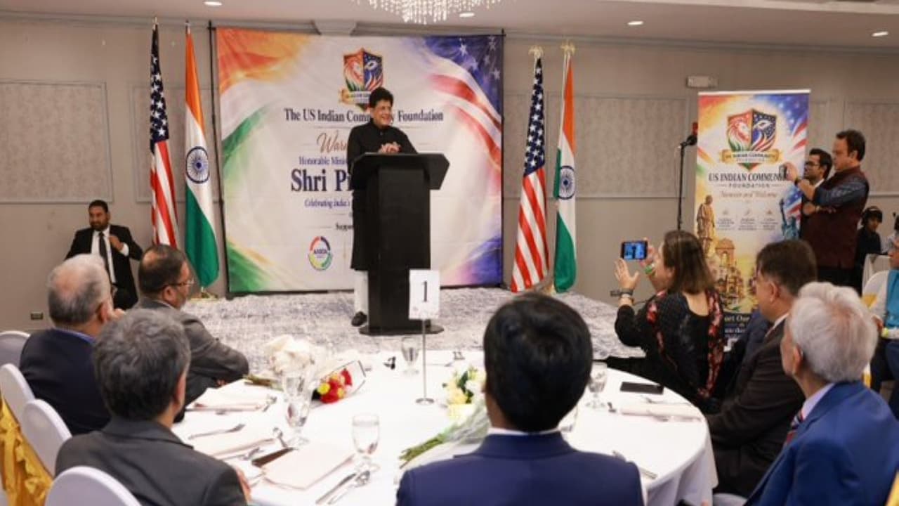 Union Commerce and Industry Minister Piyush Goyal pitches India opportunities in Chicago (Photo/ @PiyushGoyal) Union Commerce and Industry Minister Piyush Goyal pitches India opportunities in Chicago (Photo/ @PiyushGoyal)