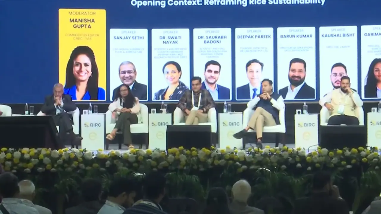 Industry experts discuss carbon credits, sustainable rice farming and farmer incomes at BIRC 2026 (Photo/ANI) Industry experts discuss carbon credits, sustainable rice farming and farmer incomes at BIRC 2026 (Photo/ANI)