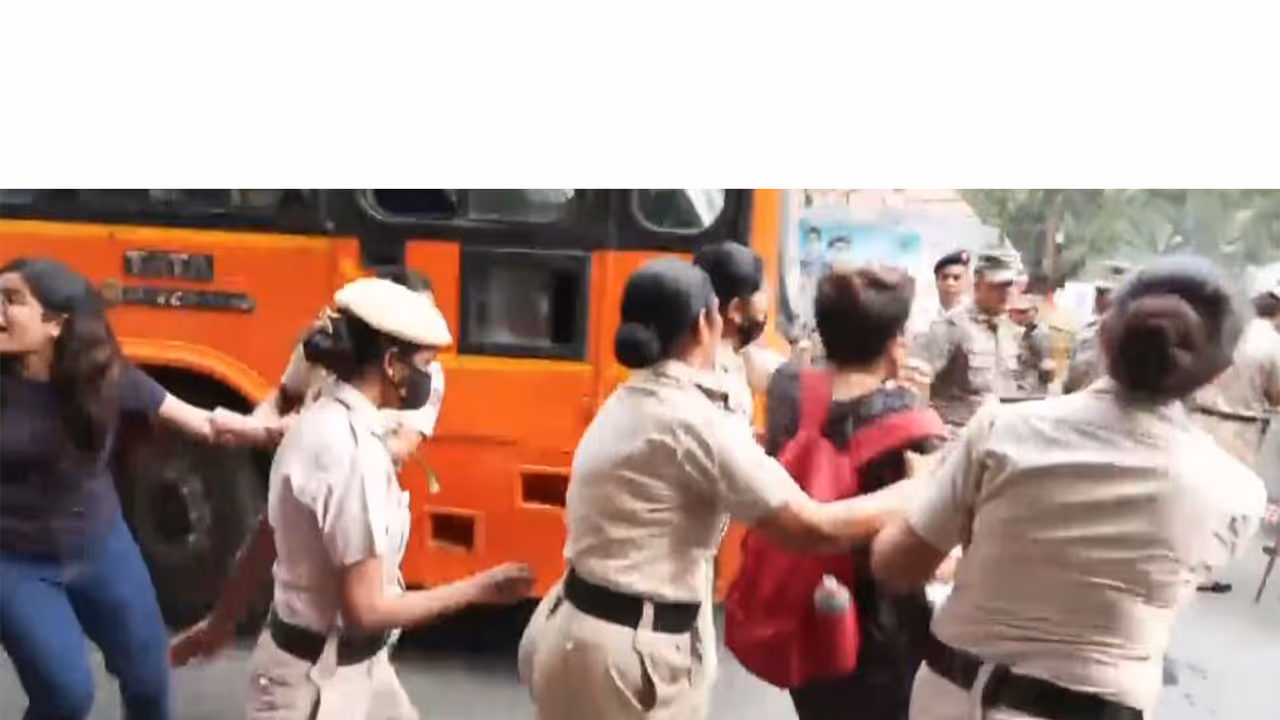 Delhi Police detained several protesters who had started gathering at Jantar Mantar for the Cockroach Janta Party (CJP) protest (Photo/ANI) Delhi Police detained several protesters who had started gathering at Jantar Mantar for the Cockroach Janta Party (CJP) protest (Photo/ANI)