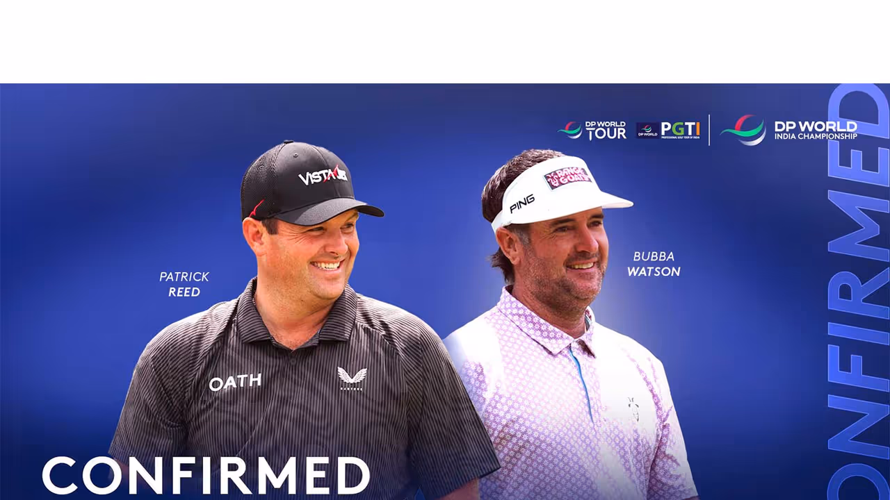 American golfers Patrick Reed and Bubba Watson (Image: India Championship) American golfers Patrick Reed and Bubba Watson (Image: India Championship)