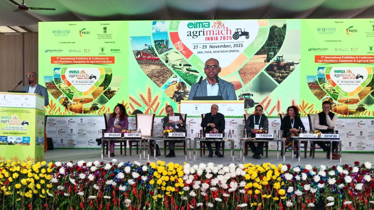 EIMA Agrimach India 2025 (Photo/Ministry of Agriculture & Farmers Welfare release) EIMA Agrimach India 2025 (Photo/Ministry of Agriculture & Farmers Welfare release)